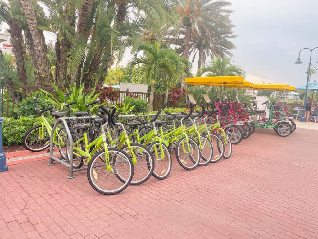 Bike rentals at Old Key West Resort.