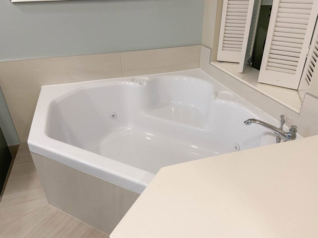 Whirlpool tub at Old Key West Resort Villa.