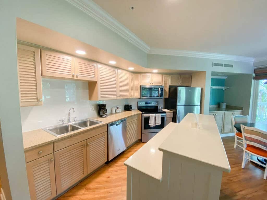 full kitchen in an Old Key West Resort Villa.
