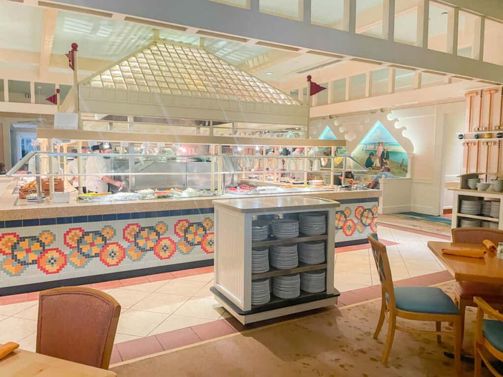 buffet area at Cape May Cafe.