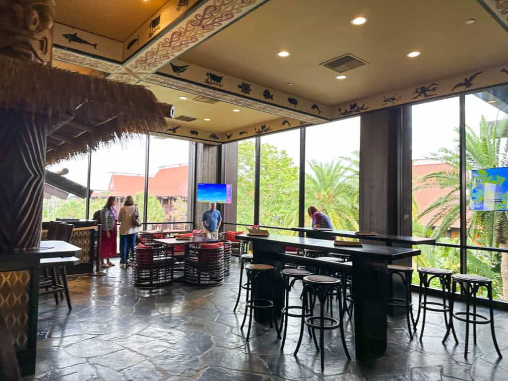 seating area next to the Tambu Lounge.