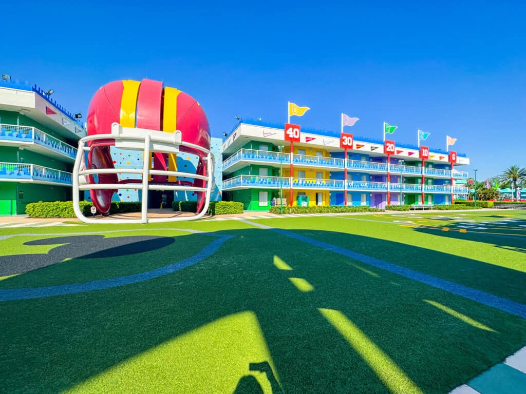 Football area at All Star Sports.