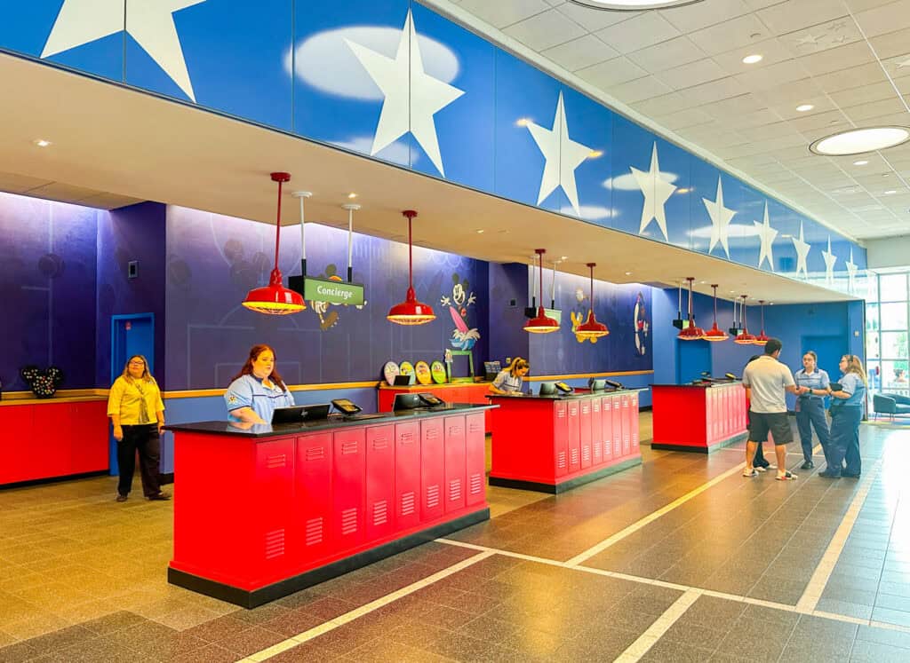 Check-in and Concierge at All Star Sports.