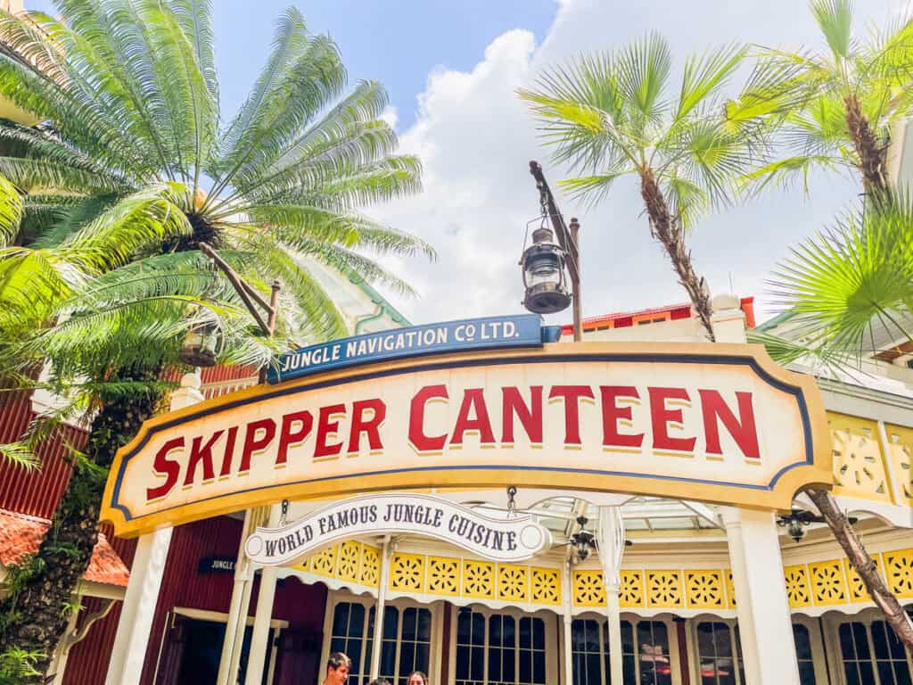 Jungle Navigation Co. LTD Skipper Canteen entrance sign.