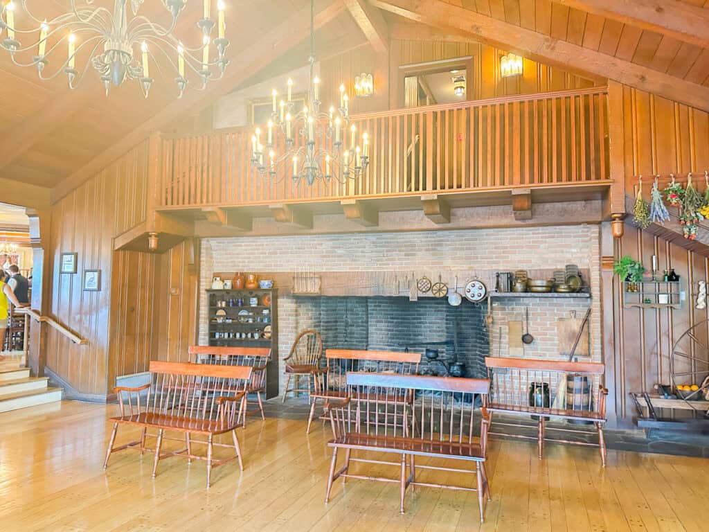 entrance and waiting area for Liberty Tree Tavern.