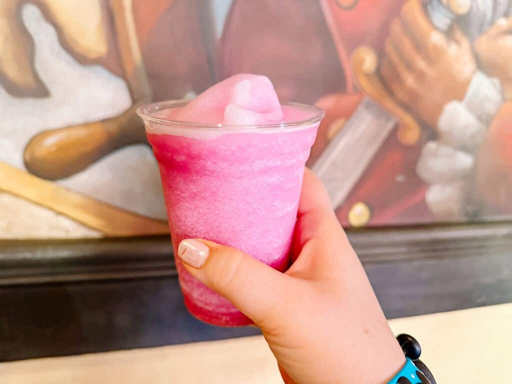 Desert Pear Lemonade Pirate Slushy from Tortuga Tavern.