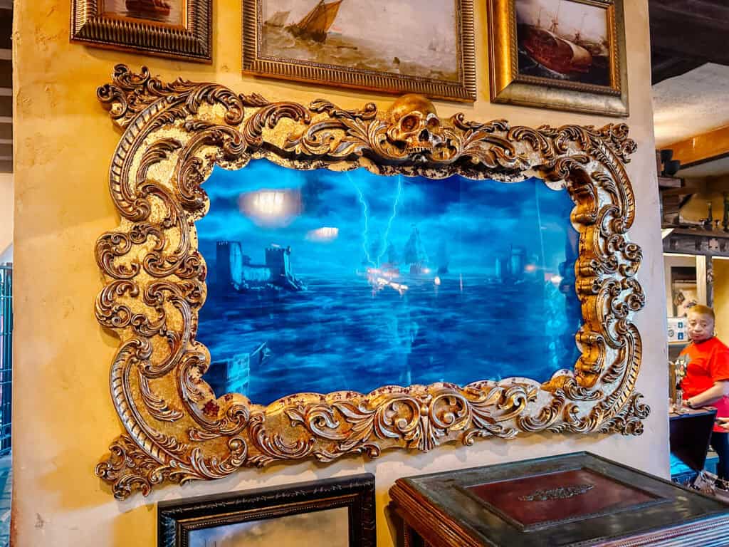 interactive painting during the Pirate's Adventure.