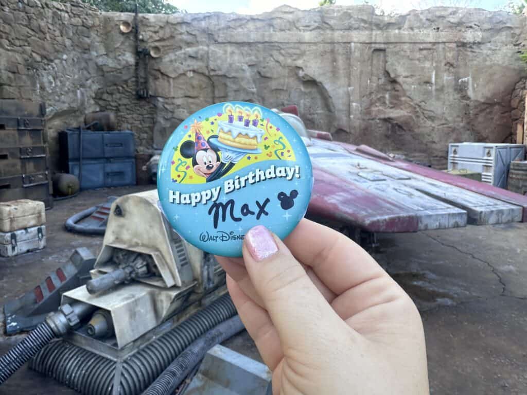 Happy Birthday Pin from Disney World.